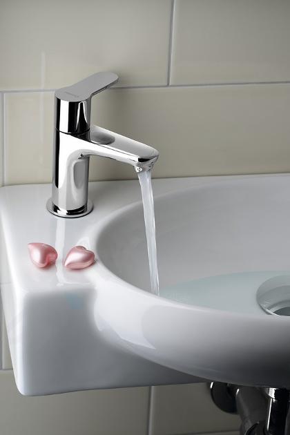 Robinet de lavabo, pour eau froide ou mitigée - chrome - BEZ_026L - Deante