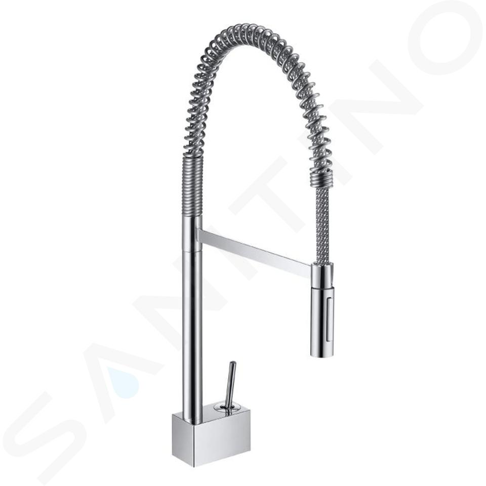 Mitigeur de cuisine avec douchette extractible chromé Grohe Get Pro