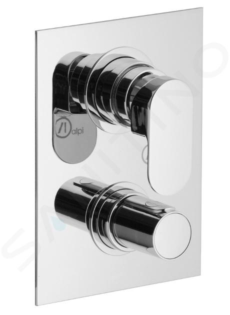 Sapho Alpi Glam - Miscelatore termostatico da incasso per 3 apparecchi, con corpo, cromato GL62169