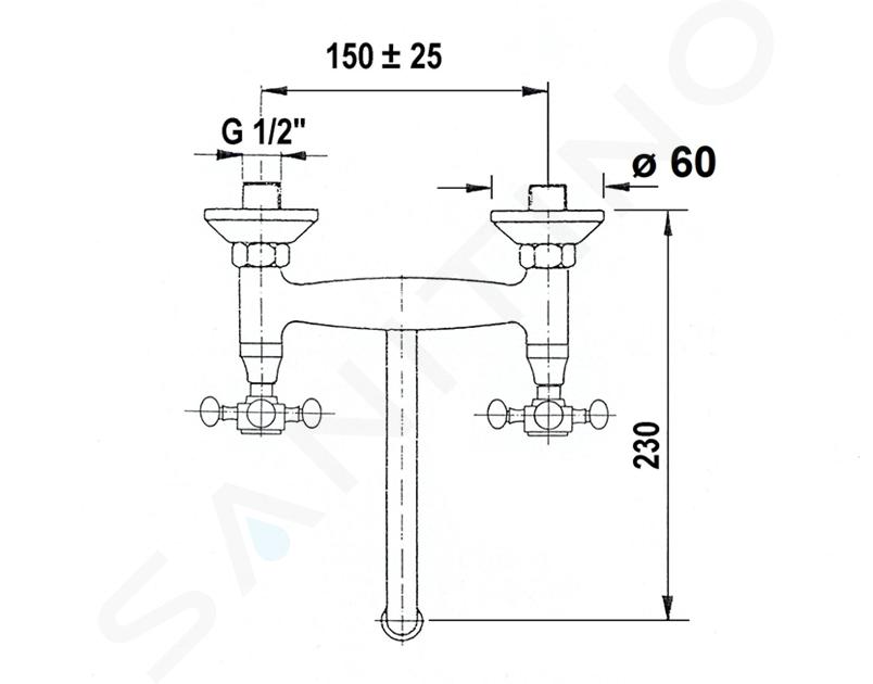 Sapho Ricambi Reitano Rubinetteria - Testina in ceramica 1/2', 8/20, dx,  Axia, Airtech, Epoca, Antea VIT003