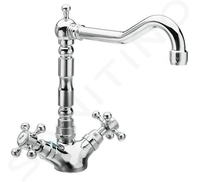 Sapho Reitano Rubinetteria Antea - Barre de douche avec support, 570 mm,  chrome SAL0031