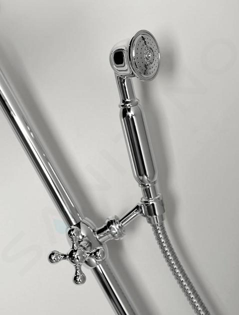 Sapho Reitano Rubinetteria Antea - Barre de douche avec support, 570 mm,  chrome SAL0031