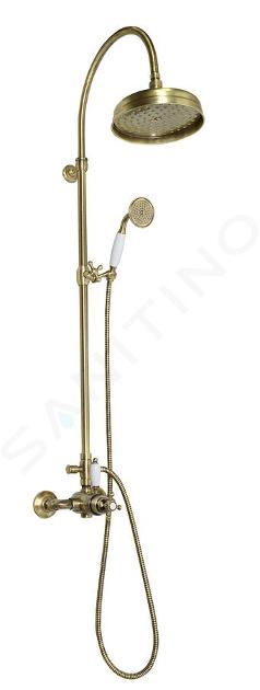 Sapho Reitano Rubinetteria Antea - Set doccia con termostatico, 200 mm, bronzo SET046