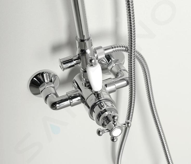 Sapho Reitano Rubinetteria Antea - Barre de douche avec support, 570 mm,  chrome SAL0031