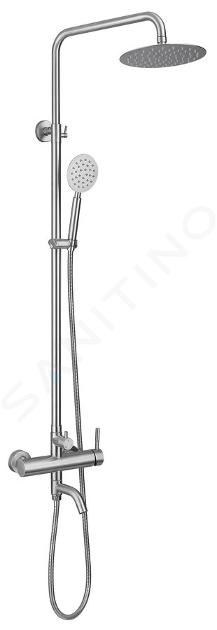 Sapho Minimal - Set doccia 200 con miscelatore, acciaio inox MI140