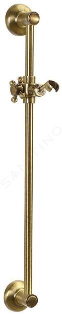 Sapho Reitano Rubinetteria Antea - Asta saliscendi inc. supporto, 570 mm, bronzo SAL0036