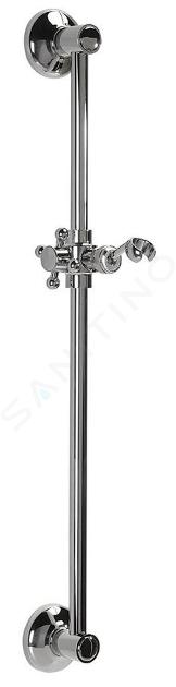 Sapho Reitano Rubinetteria Antea - Barre de douche avec support, 570 mm, chrome SAL0031