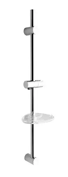Sapho - Sprchová tyč 81 cm s držákem a mýdlenkou, chrom 1206-06