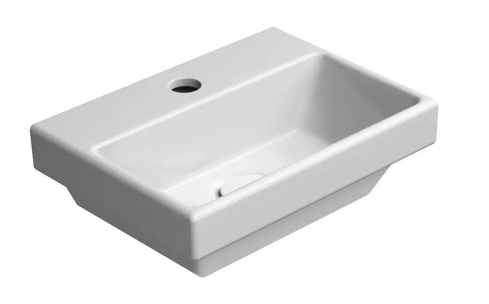 Sapho GSI Norm - Умивалник 35х26 см, без преливник, ExtraGlaze, бял 8650111