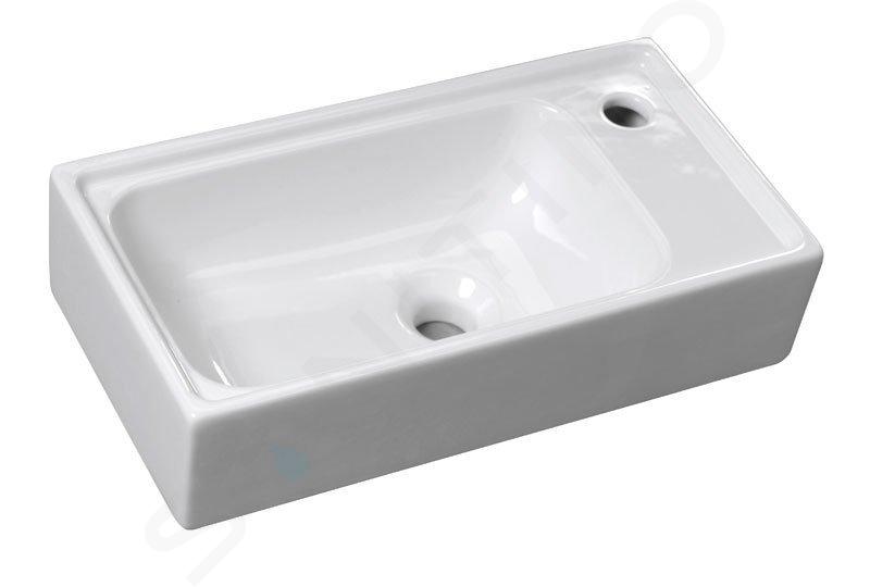 Sapho Small - Lave-mains Orion, 505x265 mm, sans trop-plein, blanc 7045