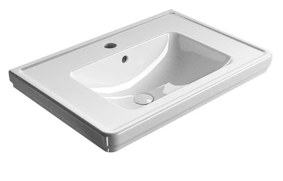 Levně Sapho GSI Classic - Umyvadlo 75x50 cm, s 1 otvorem pro baterii, ExtraGlaze, bílá 8787111