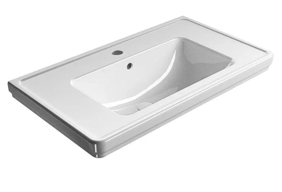 Sapho GSI Classic - Håndvask 90x50 cm, med 1 hanehul, ExtraGlaze, hvid 8788111