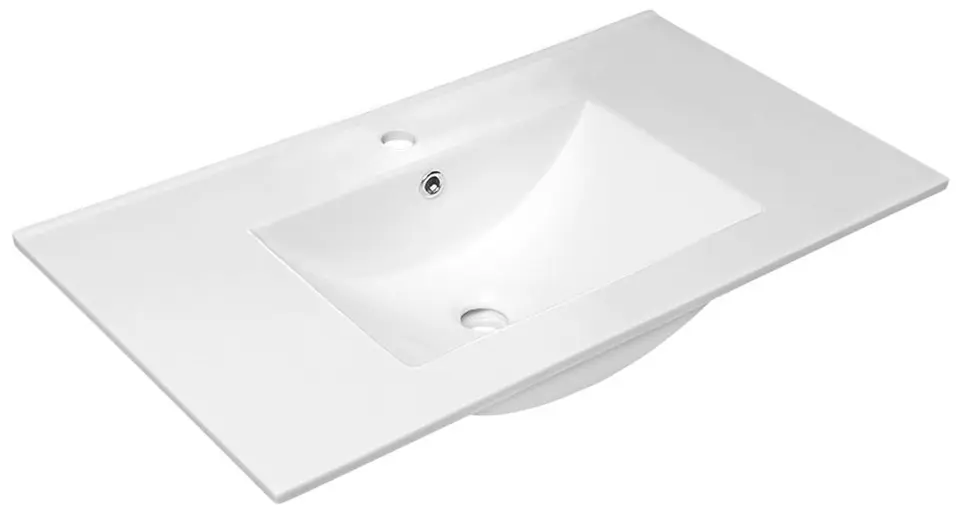 Sapho Slim - Умивалник 92х46 см, с преливник, отвор за смесител, бял 1601-90
