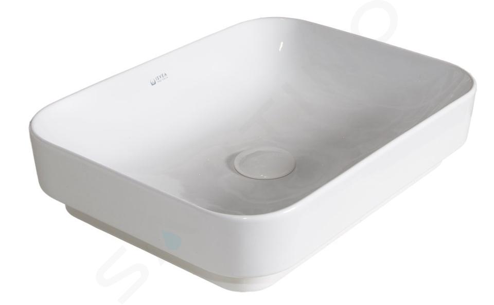 Sapho Isvea Sott - Cuenca de lavabo Aqua, 50x38 cm, blanca 10SQ51050