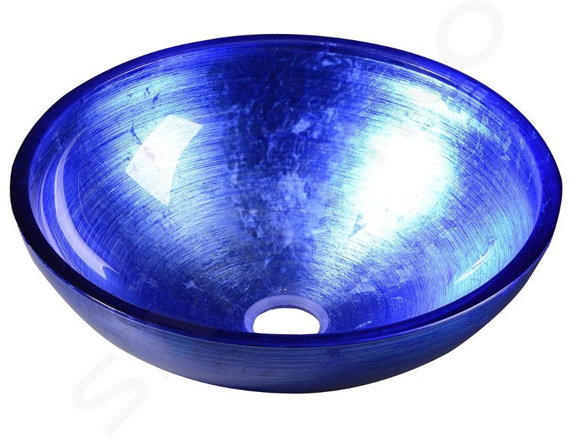 Sapho Murano - Glaswaschtisch BLU, 40x14 cm, blau AL5318-65