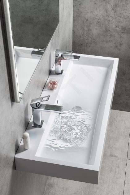 Grifos de lavabo, grifo de lavabo de baño de un solo orificio blanco,  grifos de baño para fregadero de 1 agujero, grifo de lavabo para lavabo de  baño