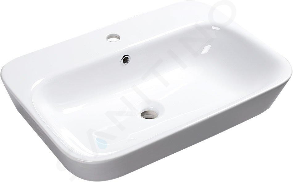 Sapho Savana - Lavabo da incasso, 650x170x450 mm, bianco 3065