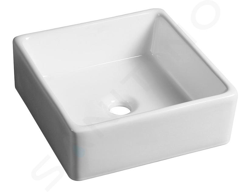 Sapho Ubega - Lavabo da appoggio 380x135x380 mm, bianco BH7006