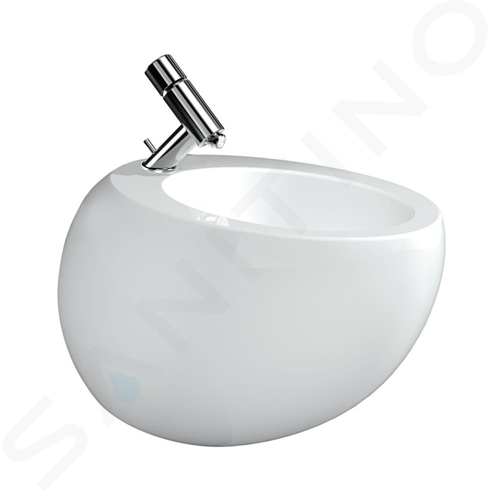 Laufen Il Bagno Alessi One - Bidé suspendido, entrada de agua lateral, con LCC, blanco H8309714003041