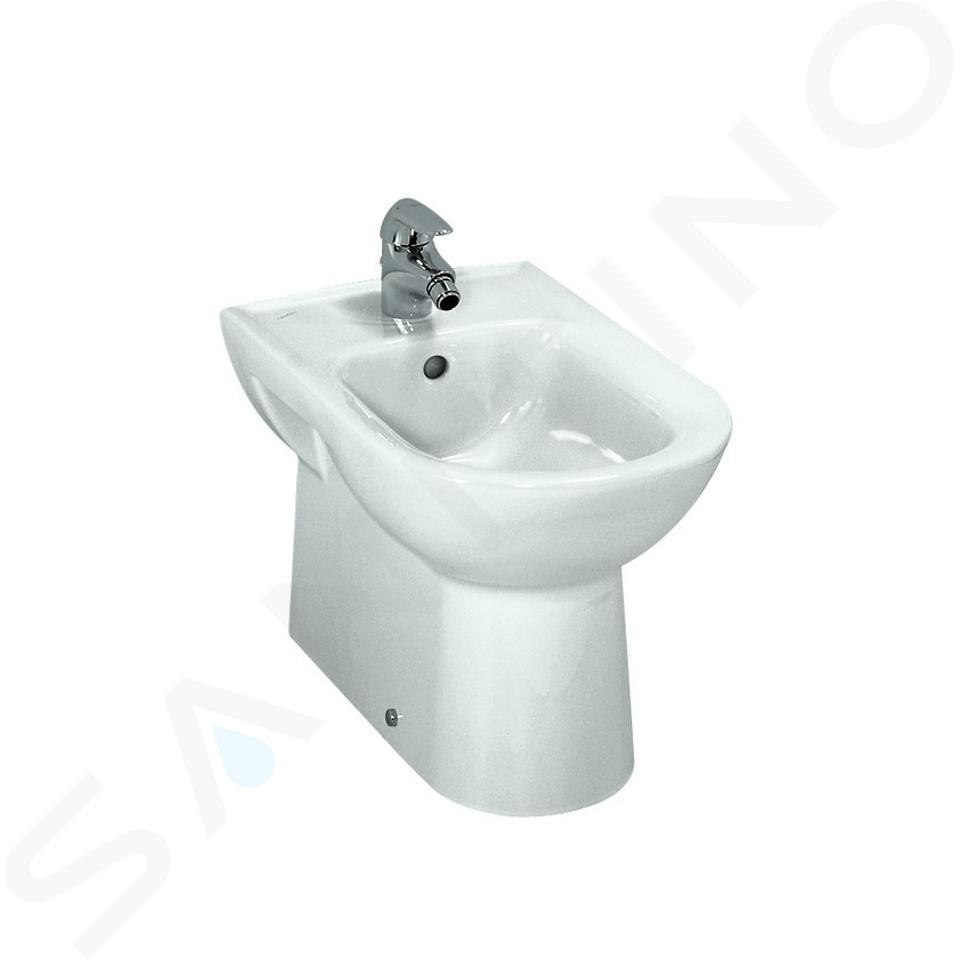 Laufen Pro - Stojaci bidet, 530x360 mm, zadný prívod, s 1 otvorom na batériu, biela H8329510003041