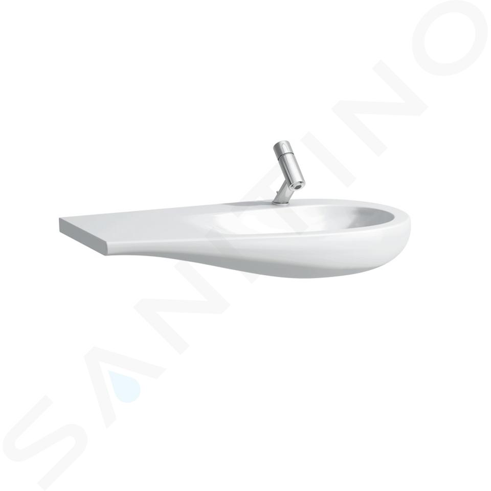 Laufen Il Bagno Alessi One - Bútor mosdókagyló 900x500 mm, 1 csapfurattal, LCC-vel, fehér színben H8149764001041