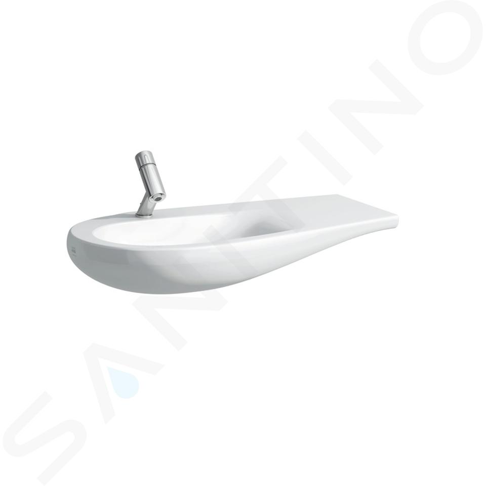 Laufen Il Bagno Alessi One - Bútor mosdókagyló 900x500 mm, 1 csapfurattal, LCC-vel, fehér színben H8149754001041