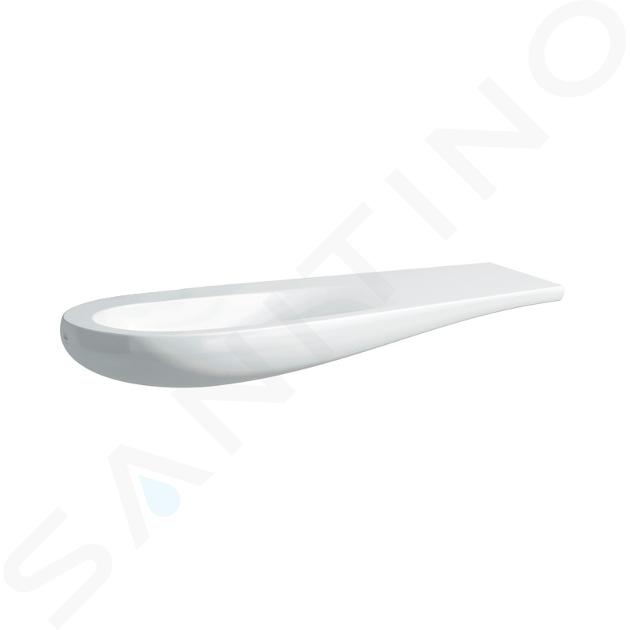 Laufen Il Bagno Alessi One - Lavabo à poser 1200x500 mm, sans trou pour robinetterie, avec LCC, blanc H8149734001091