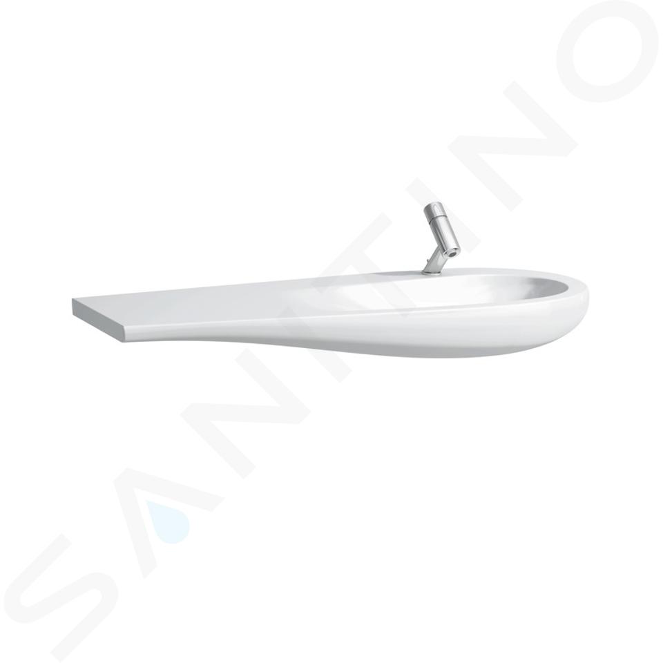 Laufen Il Bagno Alessi One - Bútor mosdókagyló 1200x500 mm, 1 csapfurattal, LCC-vel, fehér színű H8149744001041