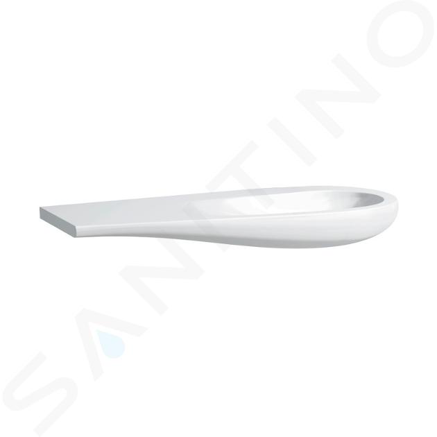 Laufen Il Bagno Alessi One - Lavabo à poser 1200x500 mm, sans trou pour robinetterie, avec LCC, blanc H8149744001091