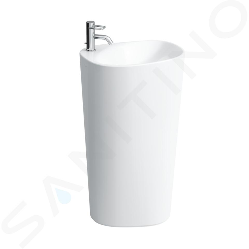 Laufen Palomba Collection - Lavabo freestanding 525x435x900 mm, con 1 foro per rubinetto, bianco H8118040001041