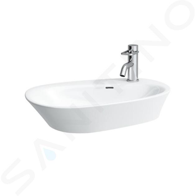 Laufen Palomba Collection - Lavabo da appoggio 600x400 mm, con 1 foro per miscelatore, bianco H8168030001041