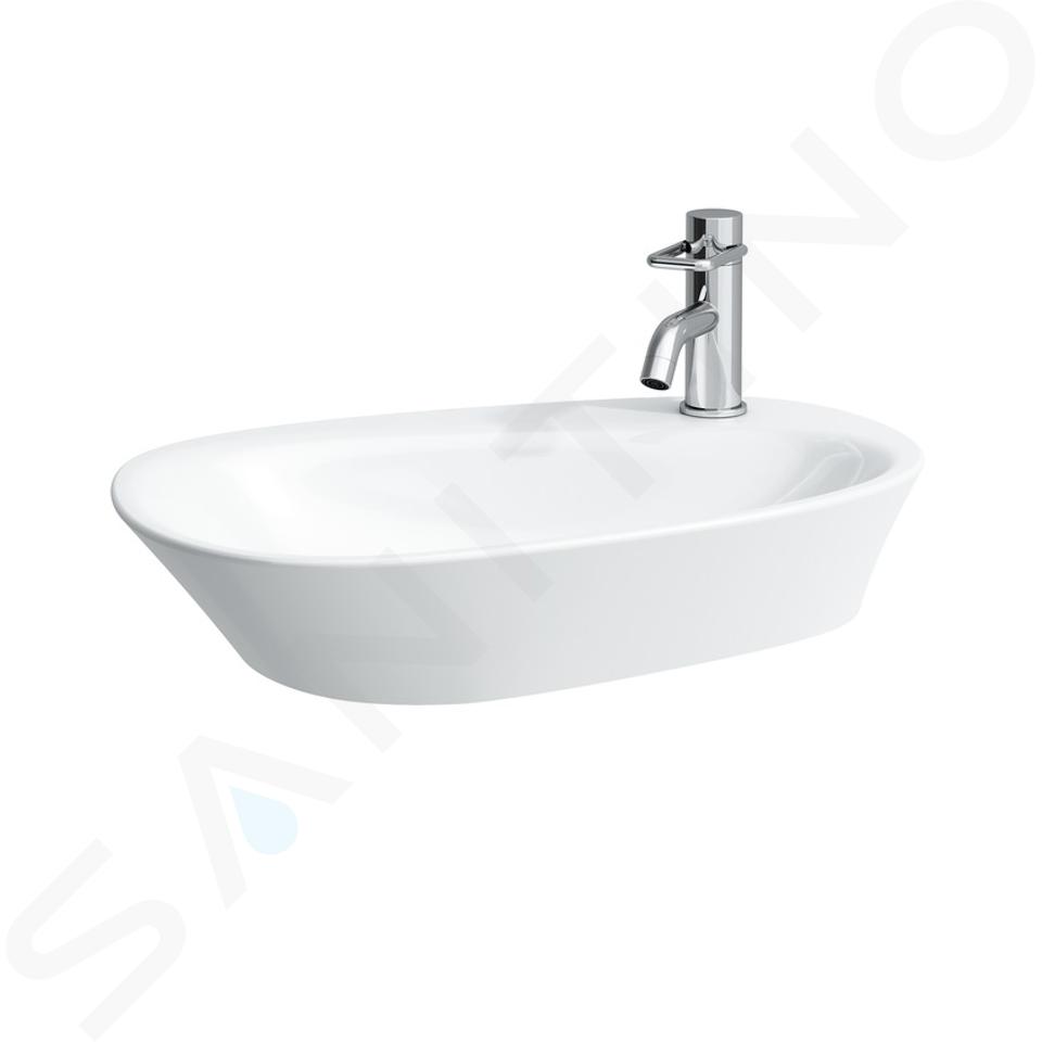 Laufen Palomba Collection - Lavabo, 60x40 cm, senza sfioratore, con 1 foro per rubinetto, bianco H8168030001111