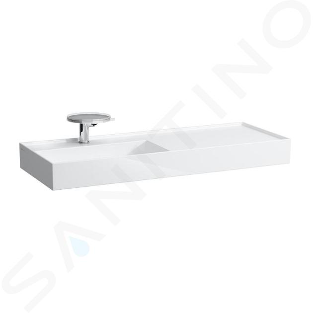 Laufen Kartell - Lavabo 1200x460 mm, avec 1 trou pour robinetterie, SaphirKeramik, blanc H8133320001111