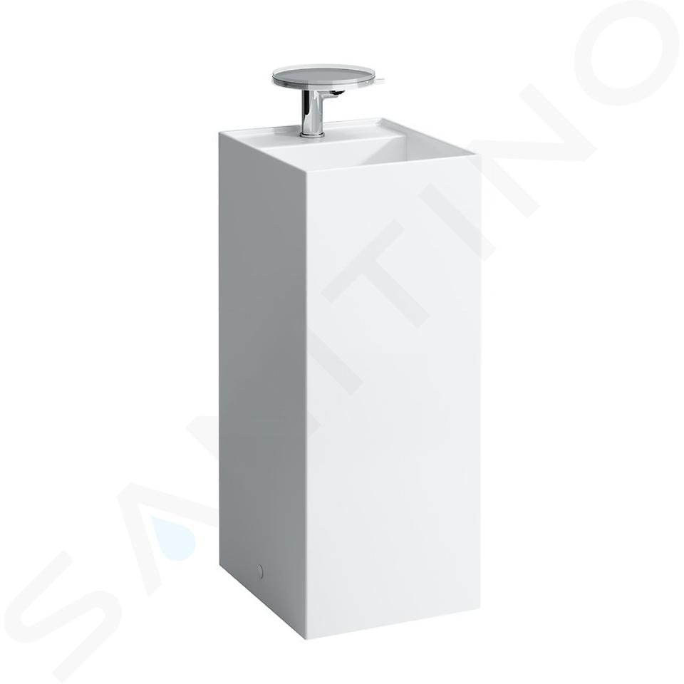 Laufen Kartell - Vrijstaande wastafel 38x44x90 cm, met 1 kraangat, met LCC, wit H8113314001111