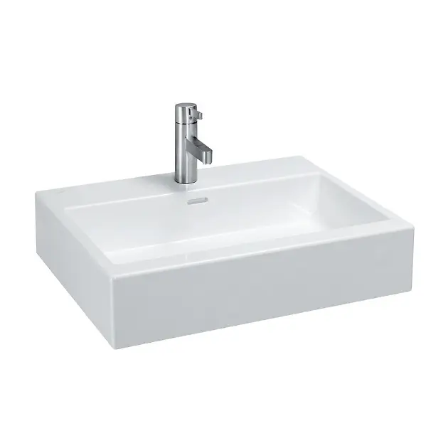 Levně Laufen Living - Umyvadlo na desku, 60x46 cm, bez otvoru pro baterii, bílá H8174340001091
