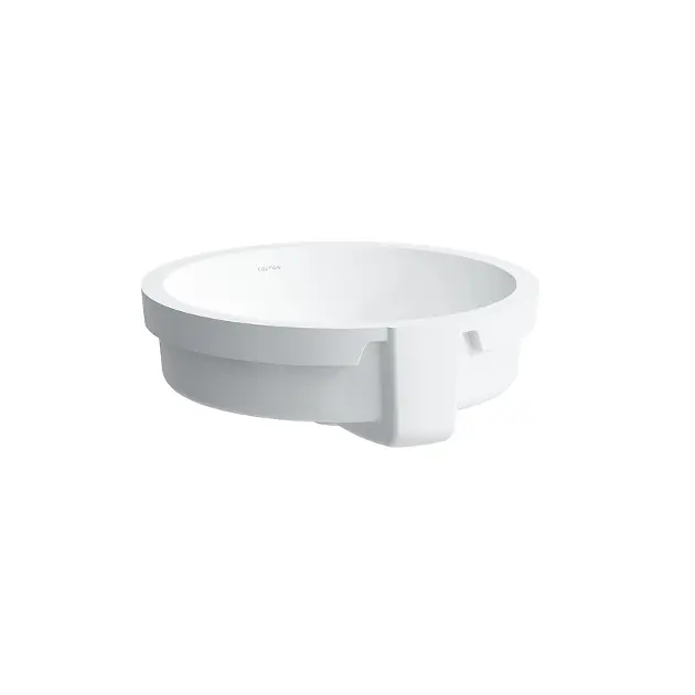 Laufen Living - Lavabo da incasso, diametro 450 mm, bianco H8134380001551