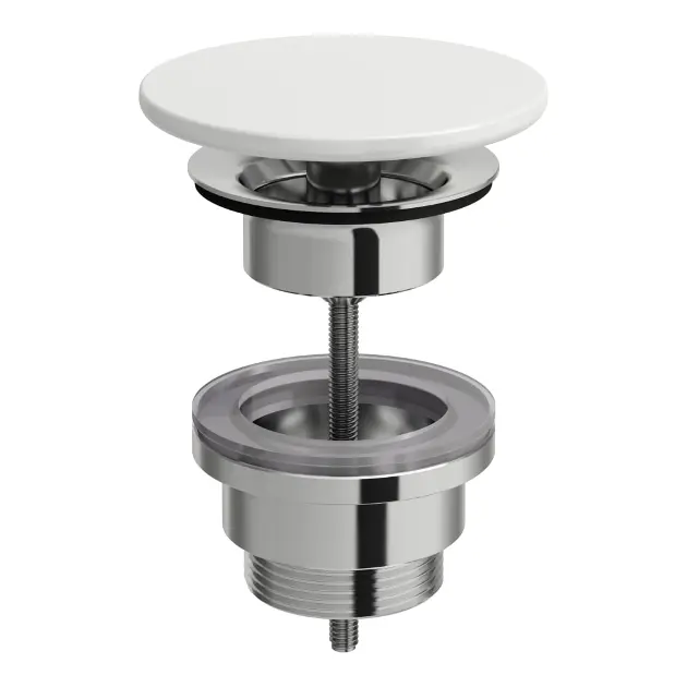 Laufen Living - Niet-sluitbare afvoer met keramische afdekking, wit H8981880000001