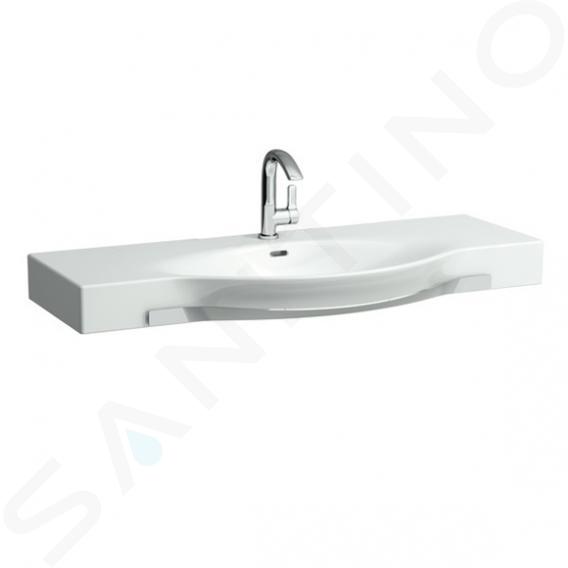 Laufen Palace - Lavabo per mobili 1200x510 mm, con 1 foro per rubinetto, portasciugamani, bianco H8127040001041