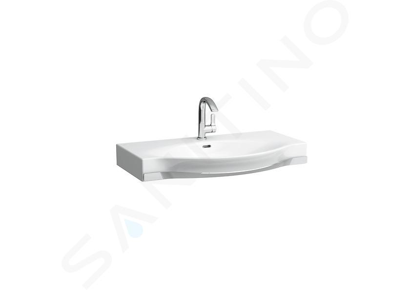 Laufen Palace - Lavabo para mueble 900x510 mm, con 1 agujero para grifo, con toallero, blanco H8127020001041