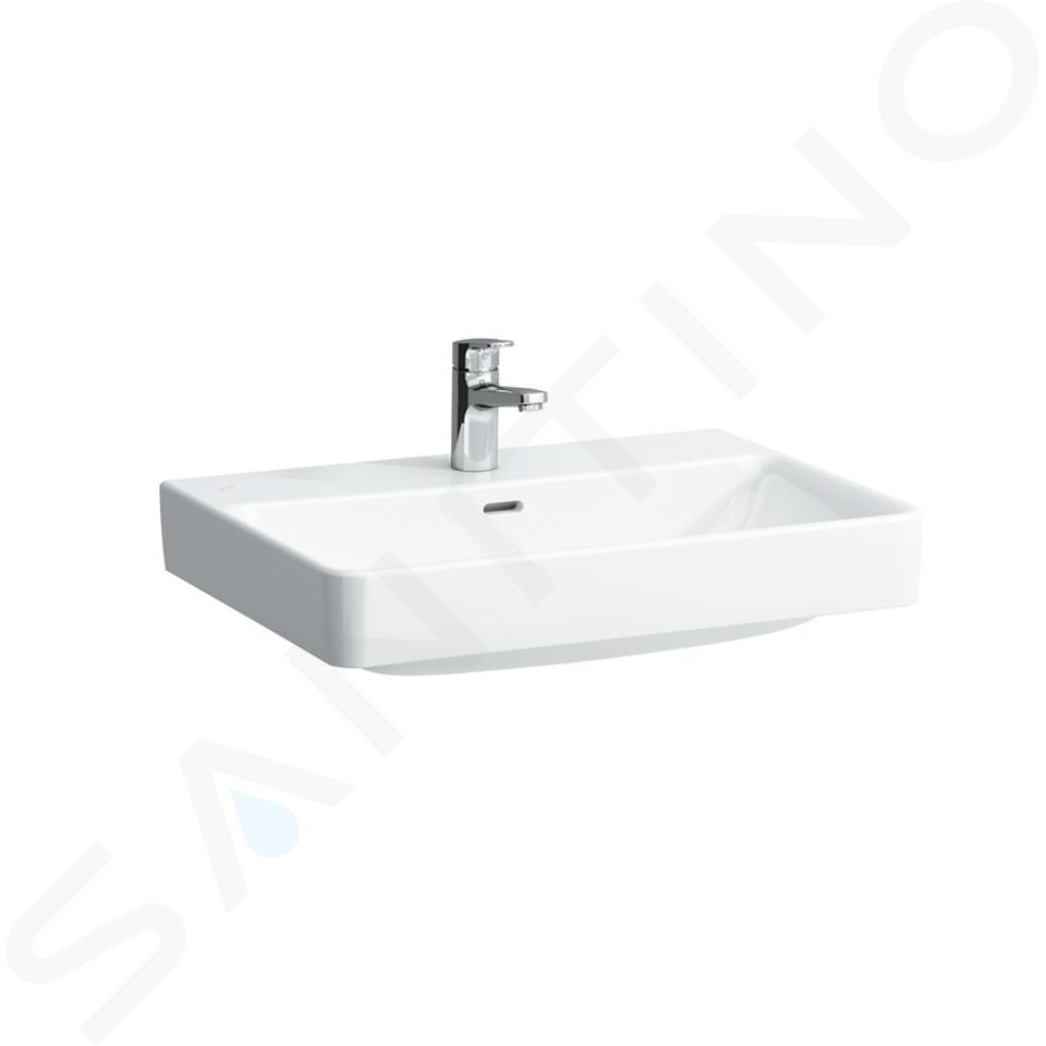 Laufen Pro S - Lavabo, 650x465 mm, 1 foro per miscelatore, bianco H8109640001041