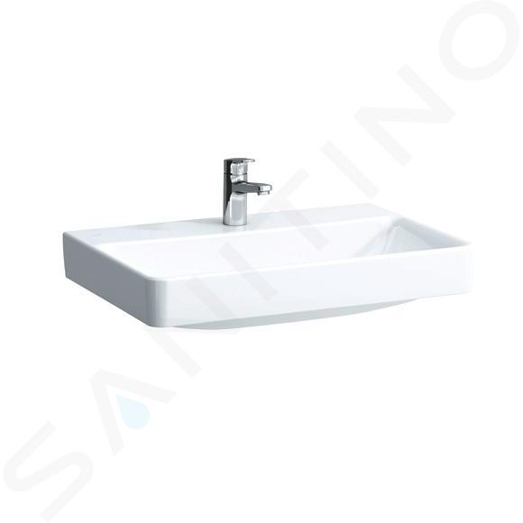 Laufen Pro S - Lavabo, 65x47 cm, 1 trou robinetterie, sans trop-plein, blanc H8109640001561