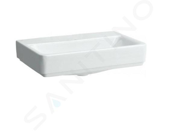 Laufen Pro S - Lavabo Compact, 55x38 cm, sin orificio para el grifo, sin rebosadero, blanco H8179580001421