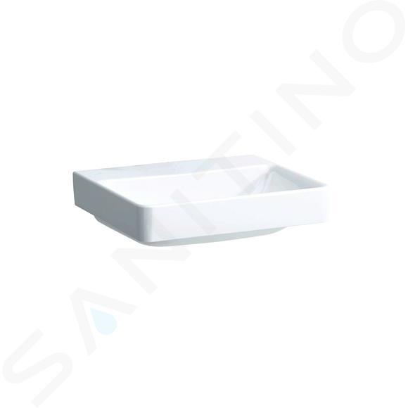 Laufen Pro S - Lavabo, 55x47 cm, senza foro per miscelatore, senza sfioratore, bianco H8109620001421