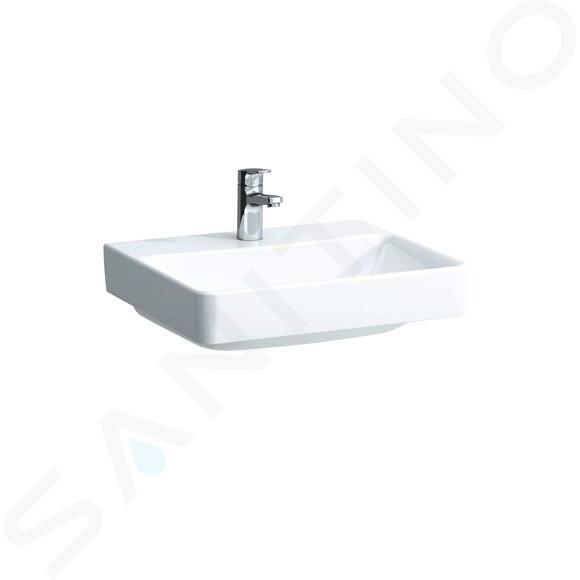 Laufen Pro S - Umývadlo, 55x47 cm, 1 otvor na batériu, bez prepadu, s LCC, biela H8109624001561