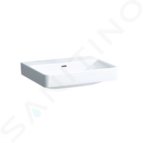 Laufen Pro S - Lavabo, 600x465 mm, sin orificio para la grifería, blanco H8109630001091