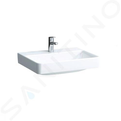 Laufen Pro S - Lavabo, 600x465 mm, 1 orificio para el grifo, sin rebosadero, blanco H8109630001561