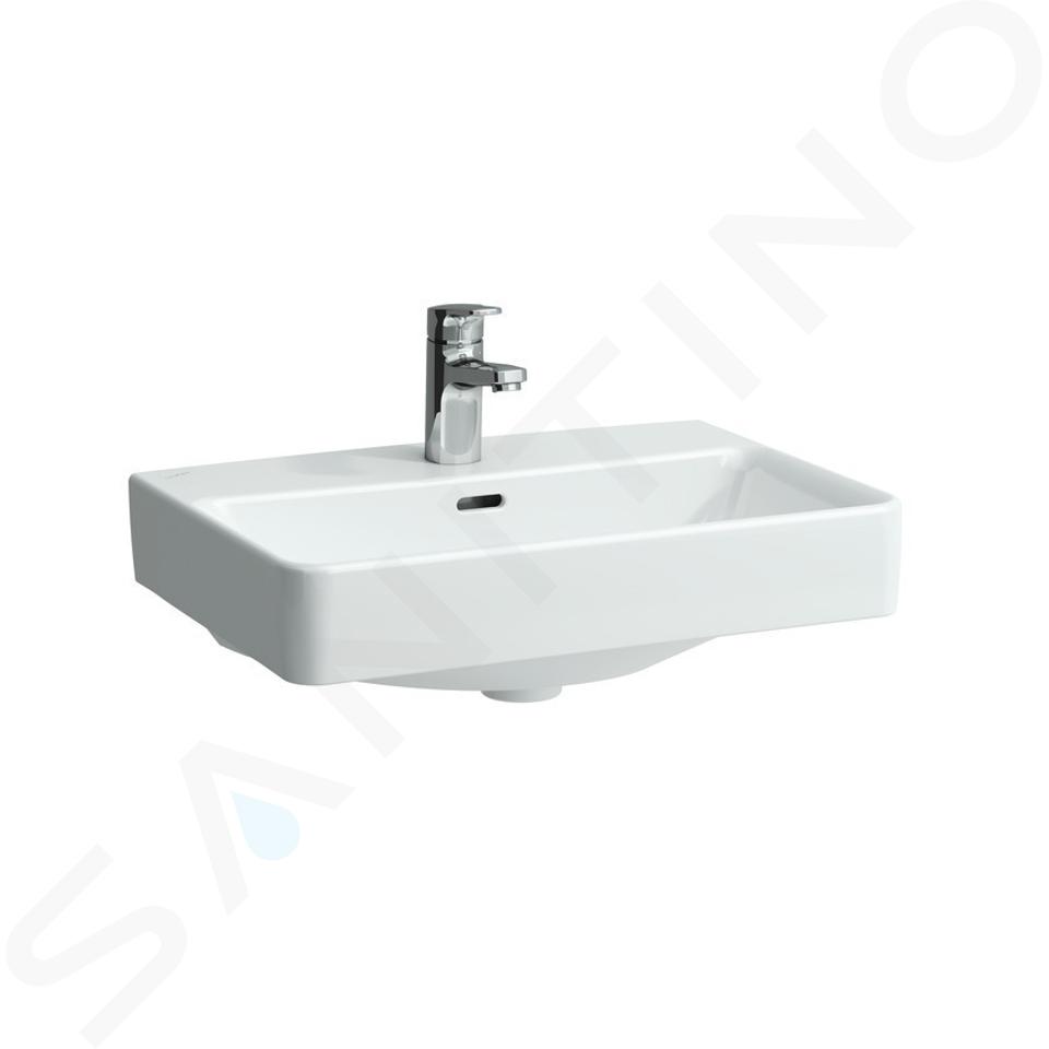 Laufen Pro S - Umywalka kompaktowa, 550x380 mm, 1 otwór na baterię, biała H8189580001041