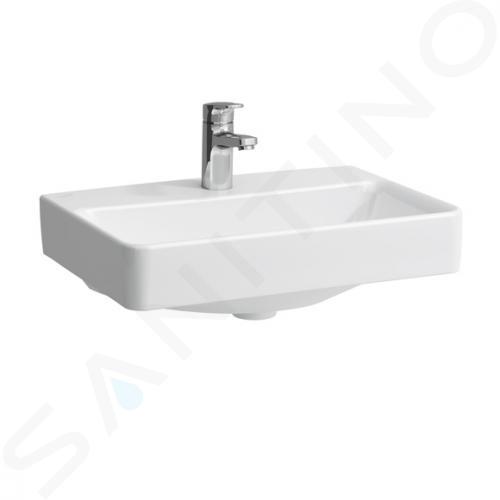 Laufen Pro S - Lavabo Compact, 55x38 cm, 1 trou pour robinetterie, sans trop-plein, blanc H8189580001561