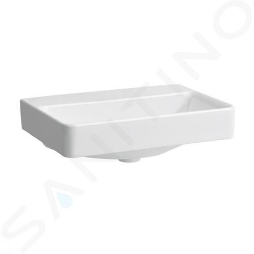 Laufen Pro S - Lavabo Compact, 55x38 cm, sans trou pour robinetterie, sans trop-plein, avec LCC, blanc H8189584001421