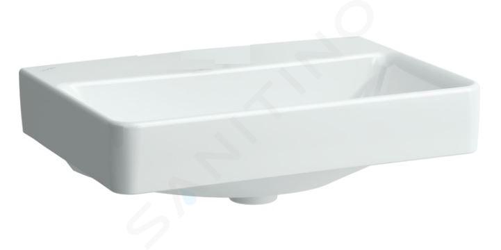 Laufen Pro S - Lavabo Compact, 600x380 mm, sin orificio para el grifo, sin rebosadero, blanco H8189590001421